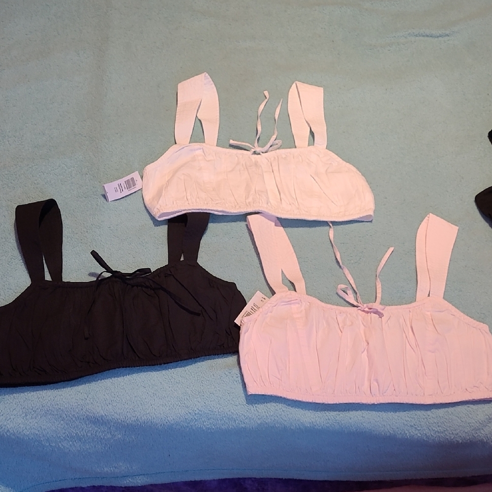 NWT Aritzia Sunday Best Martine Pastel Pink Crop Tops, Large